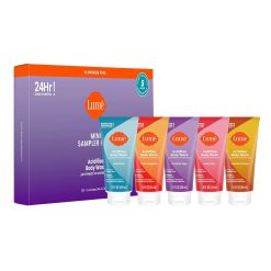 Lume Acidified Body Wash 5 Pack Minis - 24 Hour Odor Control - 1.5 ounce Tubes (Clean Tangerine.
