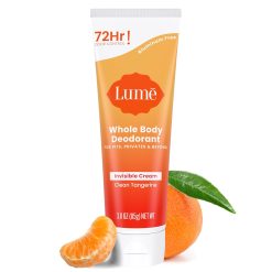 Lume Whole Body Deodorant - Invisible Cream Tube - 72 Hour Odor Control - Aluminum Free.