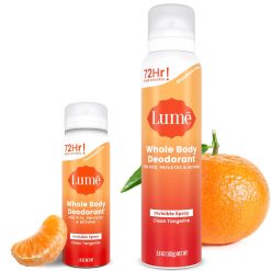 Lume Invisible Whole Body Deodorant Spray Duo (Full-Size & Mini) 72-Hour Odor Control.